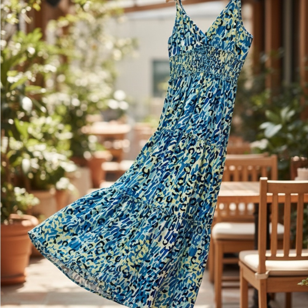 Beautiful Leopard Print Maxi Dress